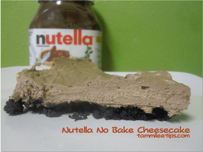 Nutella No Bake Cheesecake