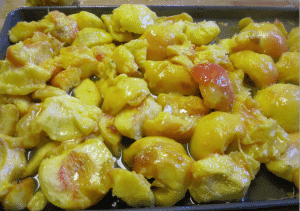 How to freeze peaches