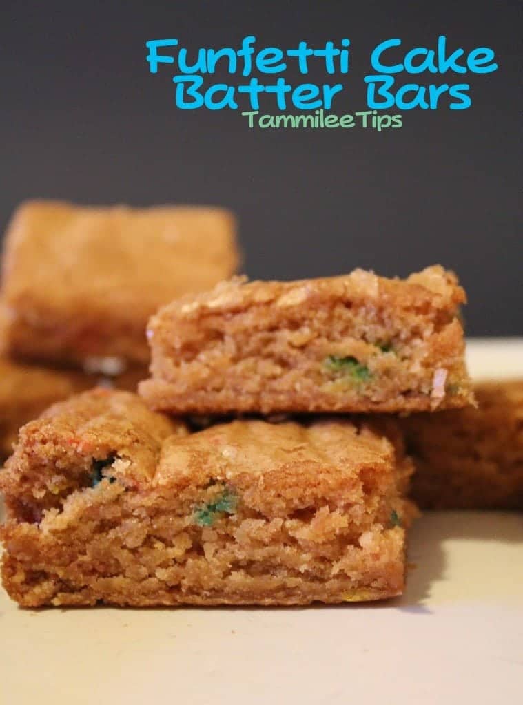 Funfetti Cake Batter Bars