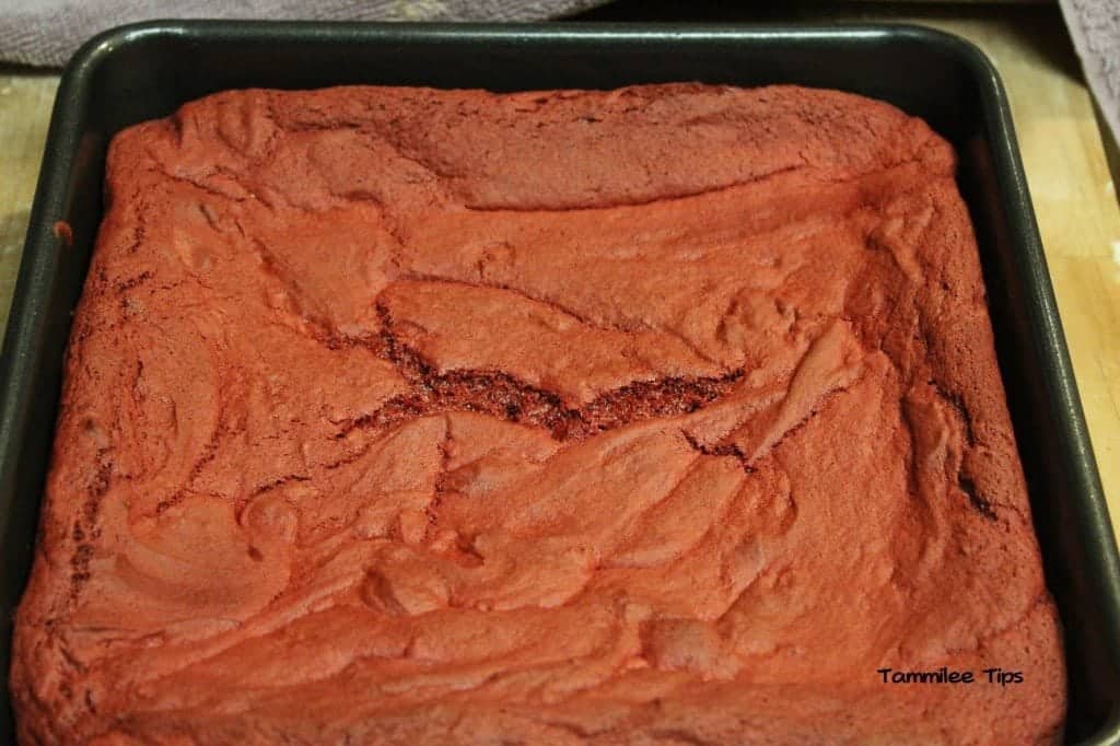 Red Velvet Brownies Baked