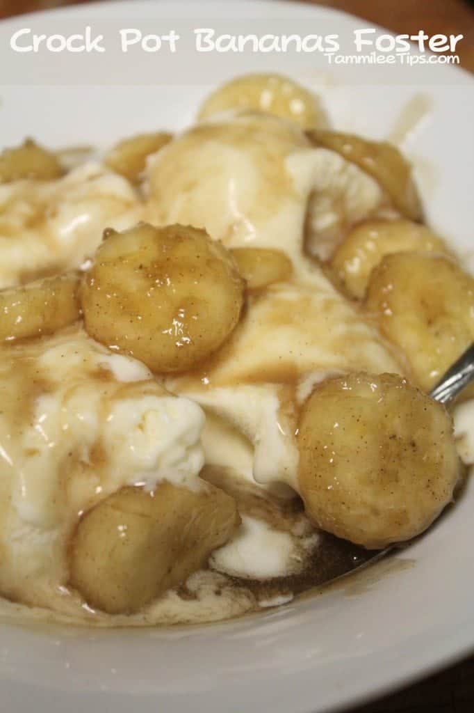 Crock Pot Bananas Foster