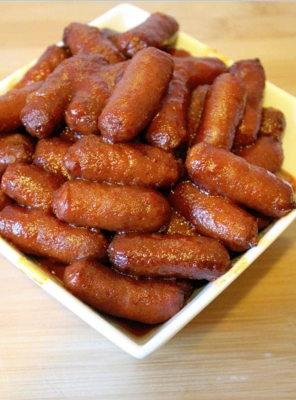 Crock Pot Bourbon Lit'l Smokies with Hillshire Farm's Lit'l Smokies!