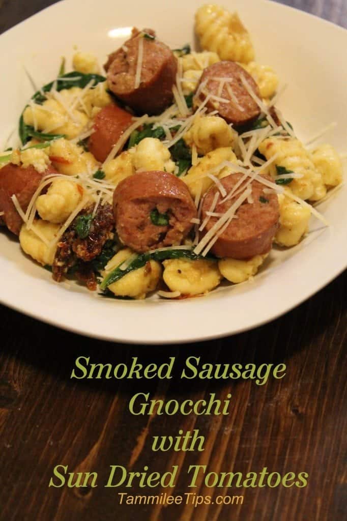 Smoked Sausage Gnocchi with Sun Dried Tomatoes