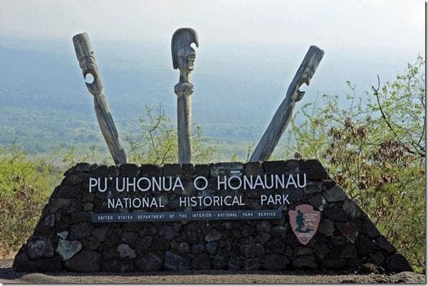 Hawaii City of Refuge sign