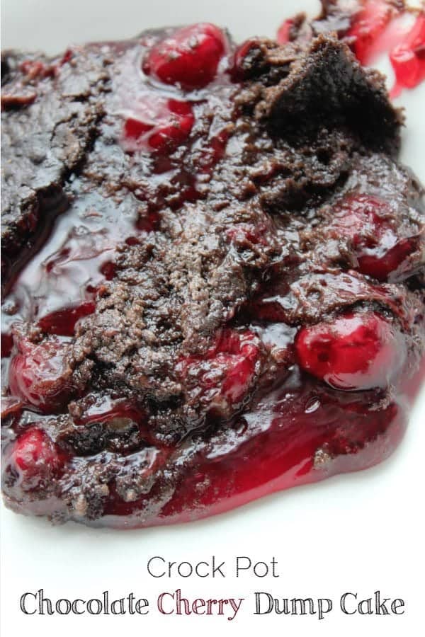 chocolate cherry dump cake