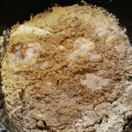 Crock pot Apple Spice Cake in the crock pot