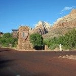 Zion National Park Entrance Sign