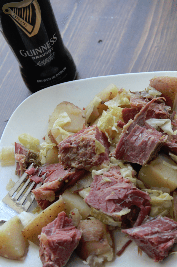 Guinness Corned Beef and Cabbage