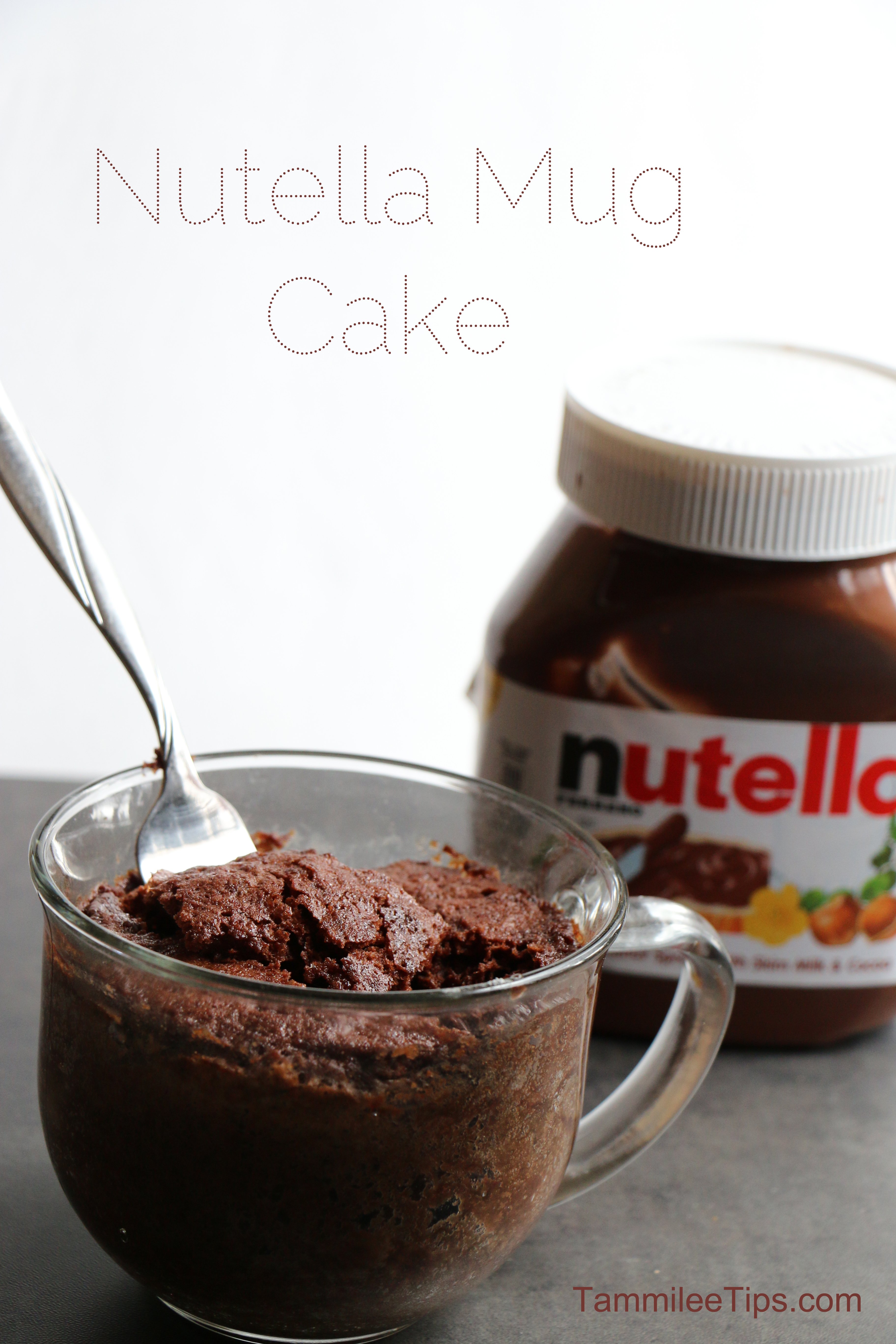 Super easy to make Nutella Mug Cake Recipe