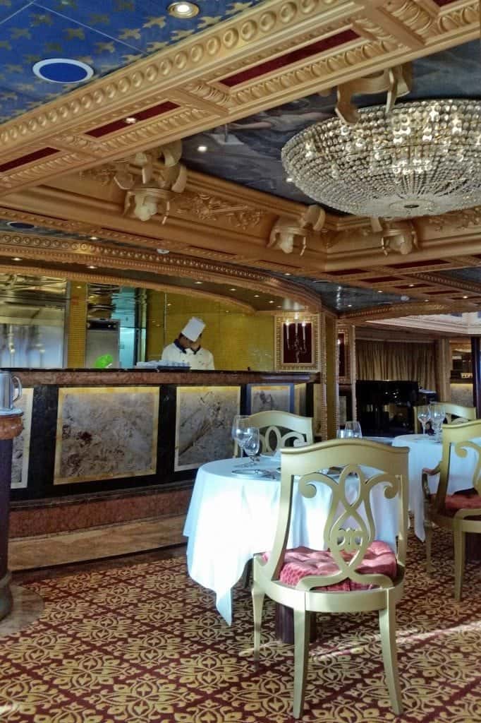 Sun King Steakhouse on the Carnival Freedom