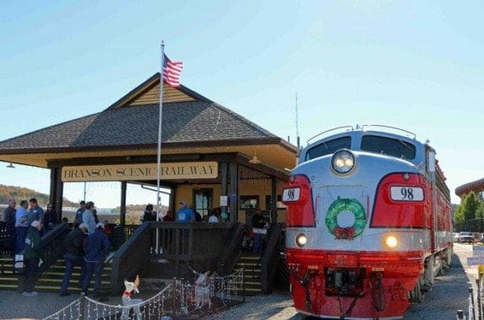 Blog Train at station Branson Scenic Railway