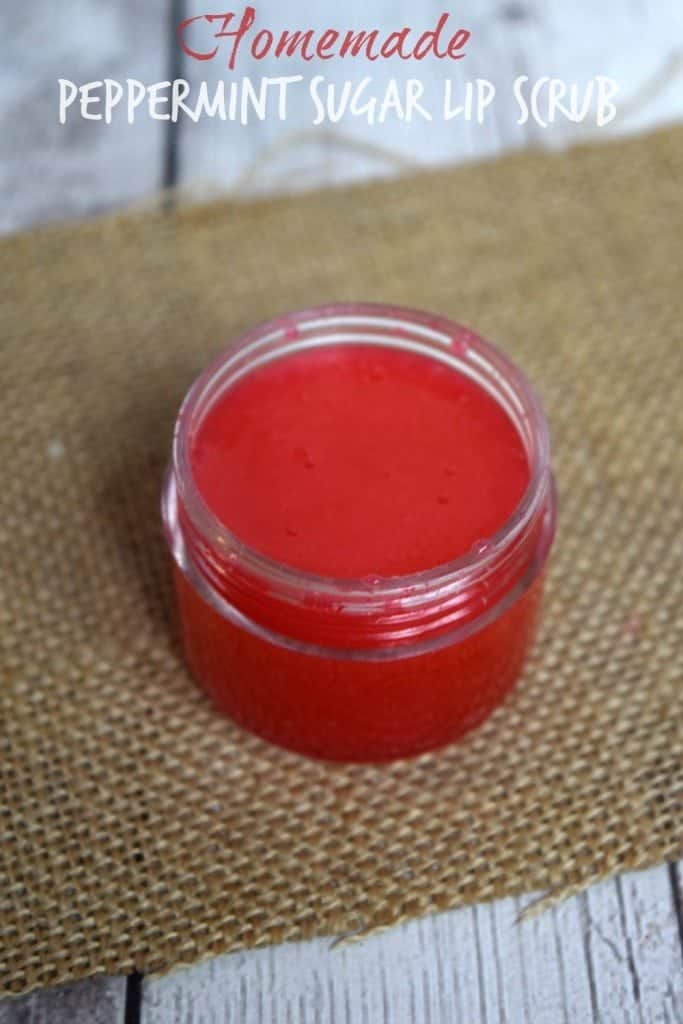 DIY Homemade Peppermint Sugar Lip Scrub
