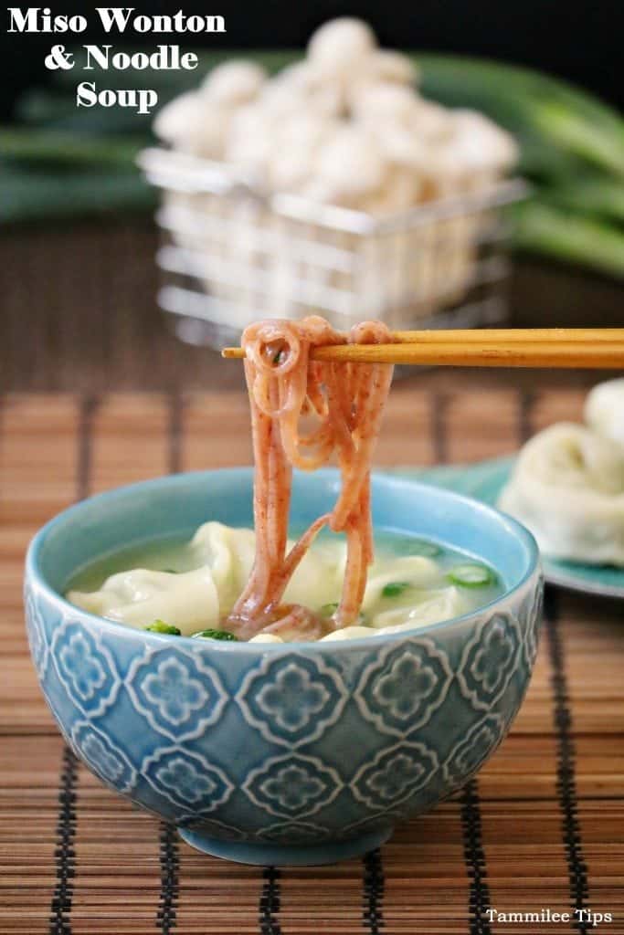 Miso Wonton & Noodle Soup Recipe Tammilee Tips