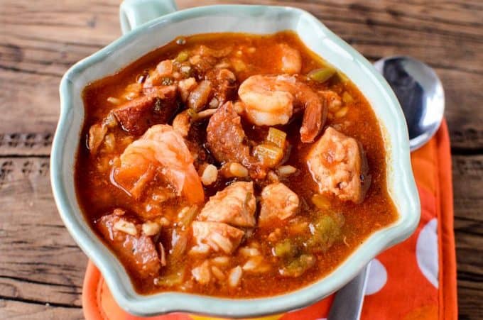 Crock Pot Gumbo Recipe with Sausage, Chicken, and Shrimp - Tammilee Tips