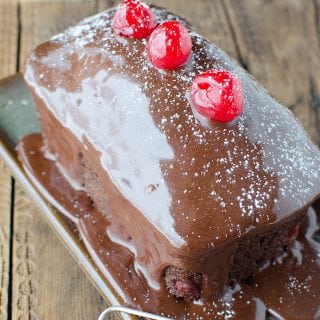 Easy Mini Black Forest Cakes Recipe made with cake mix and cherries. Simple to bake but tastes amazing! Great for holiday parties, tea parties, date nights and more
