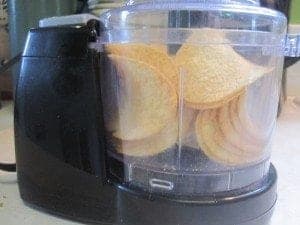 pringles in a food processor