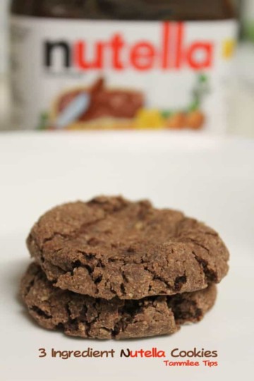 3 Ingredient Nutella Cookies! So easy and So Good - Tammilee Tips