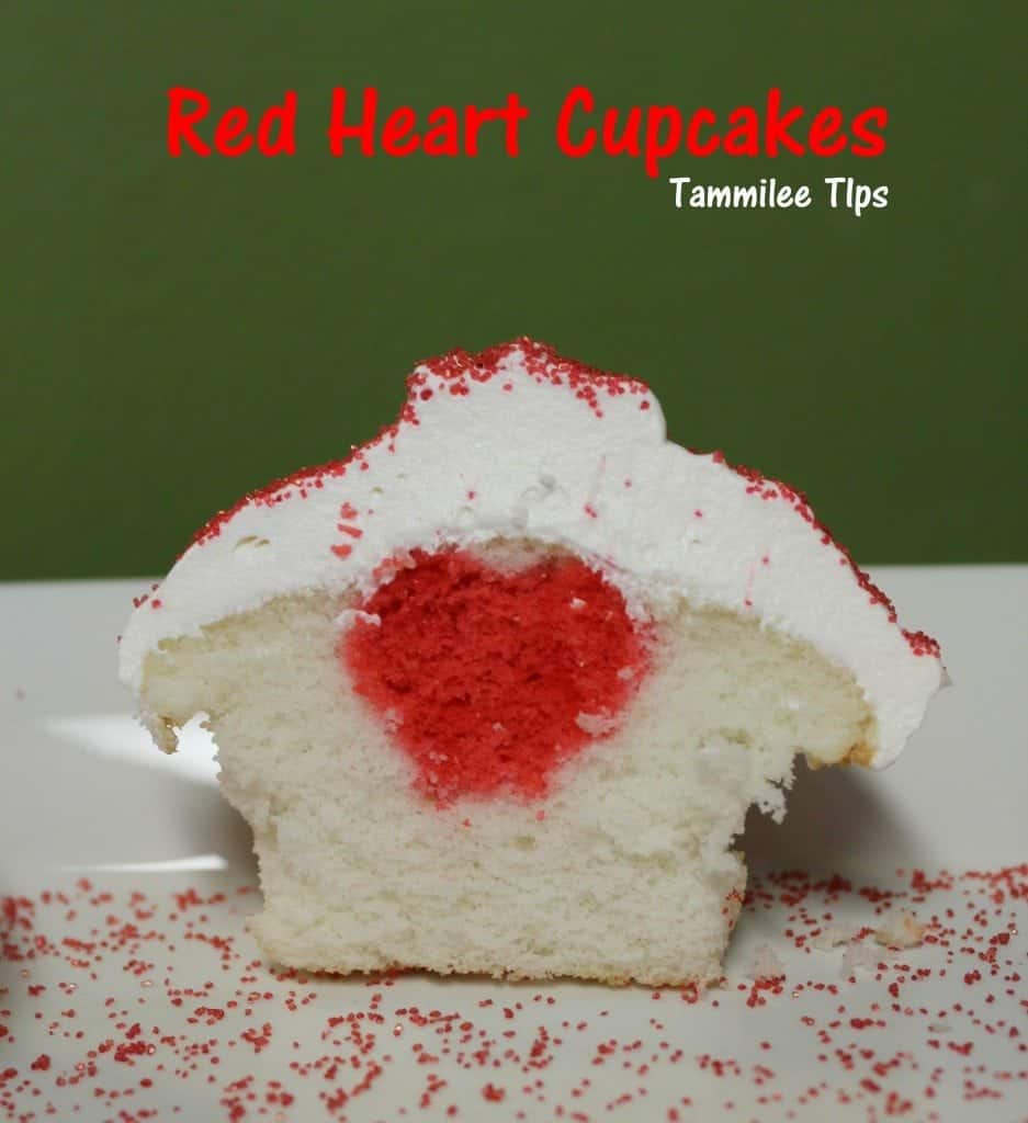 Red Heart Cupcakes