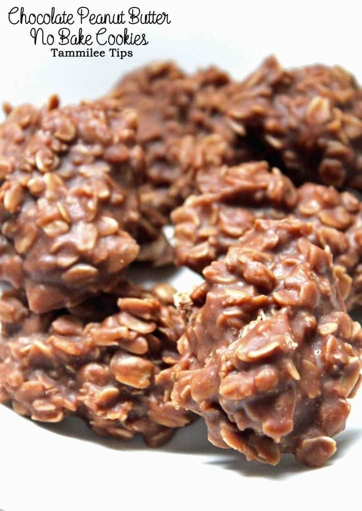Chocolate Peanut Butter No Bake Cookies Chocolate Peanut Butter No Bake Cookies