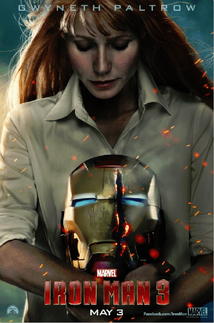 Iron Man 3 Movie Poster Gwyneth Paltrow