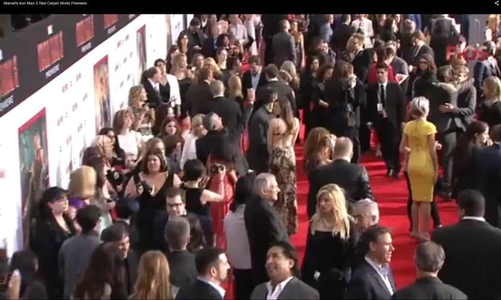 Iron Man 3 Red Carpet Video Shot 1