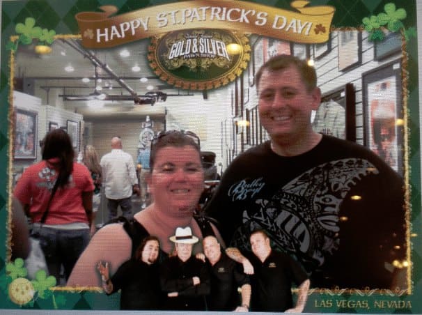 Tammilee and John in a Happy St Patrick's Day Gold & Silver Pawn photo 