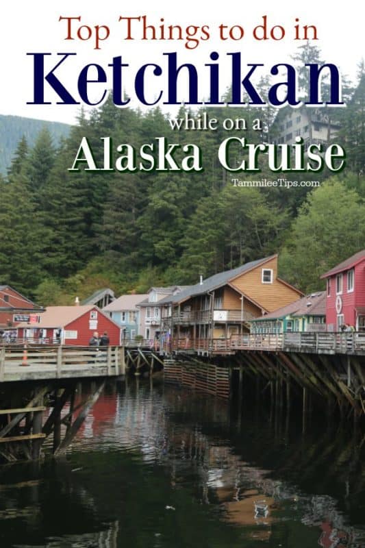 Top things to do in Ketchikan while on a Alaska Cruise over historic Creek Street buildings and creek