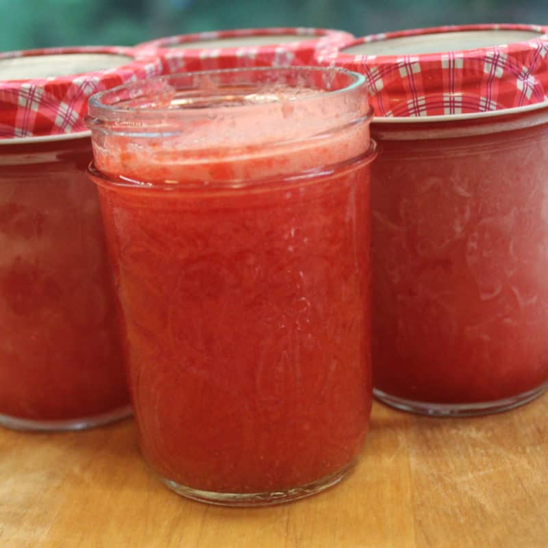 strawberry margaritas in a mason jar