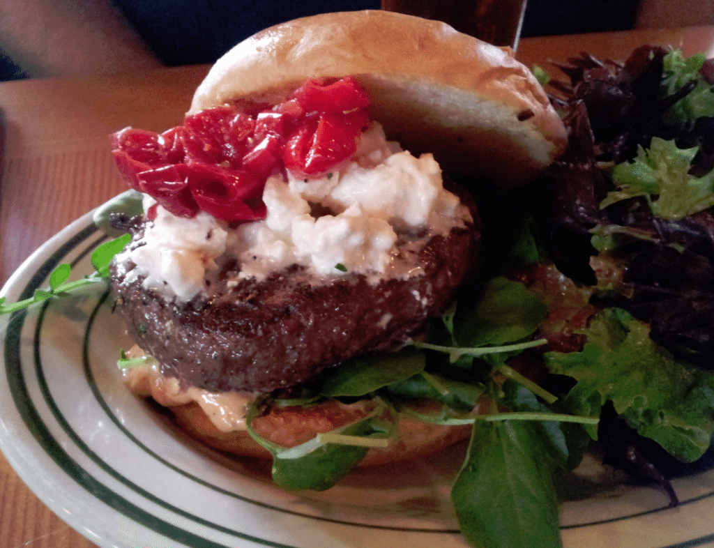 Cask and Schooner Restaurant Lamb Burger