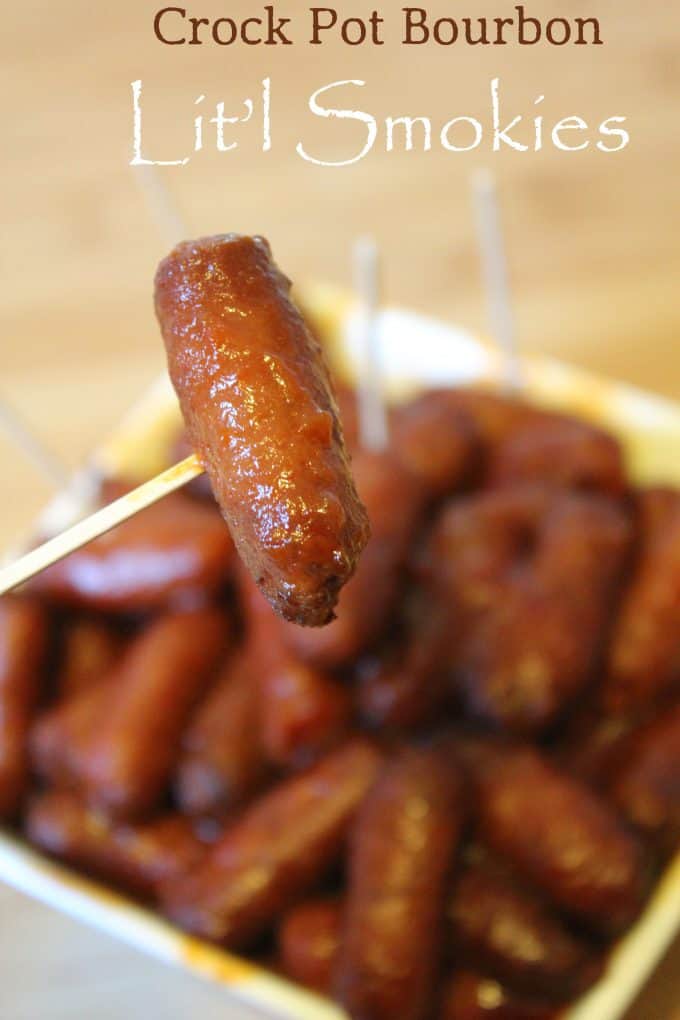 Crock Pot Bourbon Lit'l Smokies with Hillshire Farm's Lit'l Smokies!