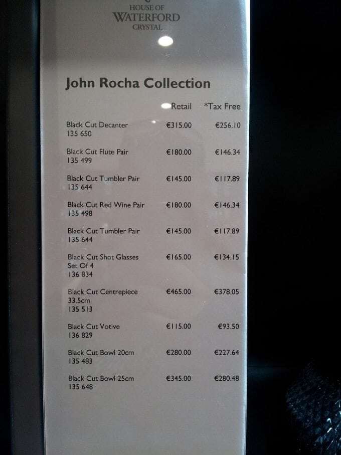 Waterford Crystal Visitor Center in Waterford Ireland