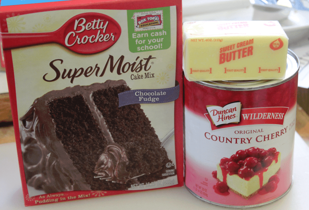 Crock Pot Chocolate Cherry Dump Cake