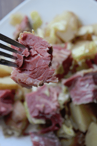 Crock Pot Guinness Corned Beef and Cabbage
