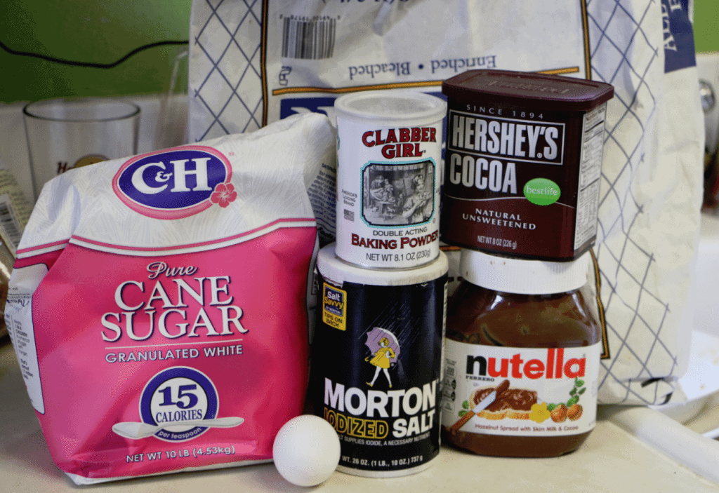 Nutella Mug Cake Ingredients