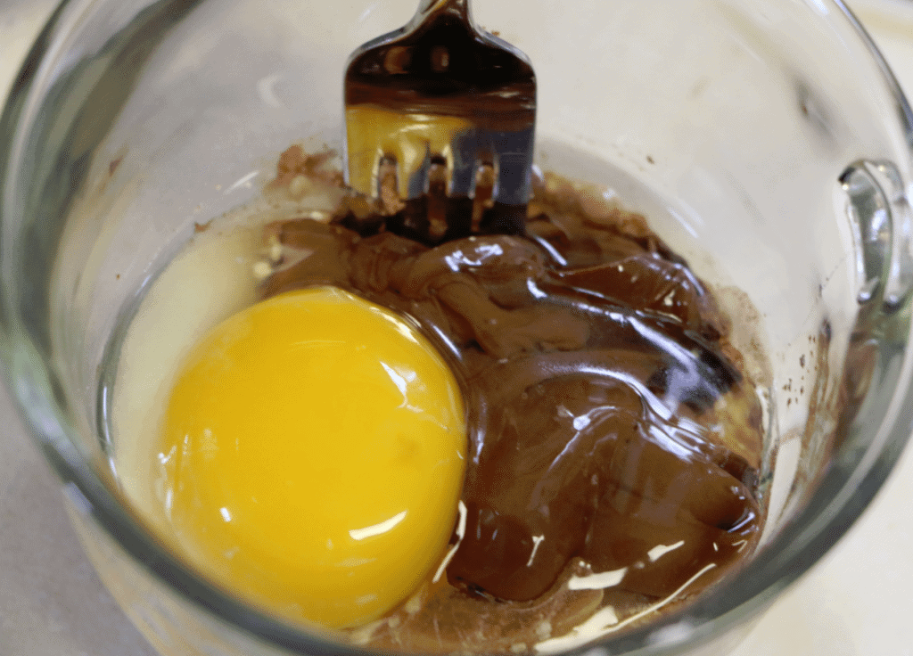 Nutella Mug Cake Step 2