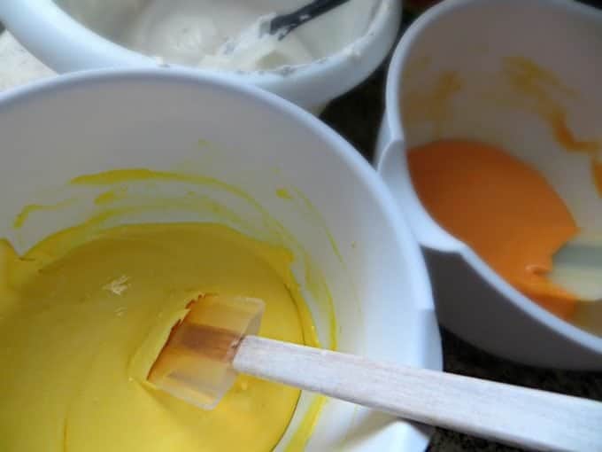 Candy Corn Cheesecake Mousse Recipe Process Photo