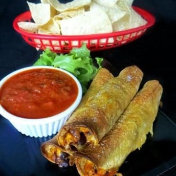 Corn & Black Bean Baked Taquitos