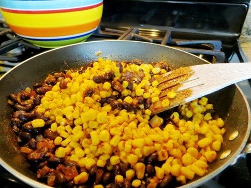 Process 2 Corn & Black Bean Baked Taquitos