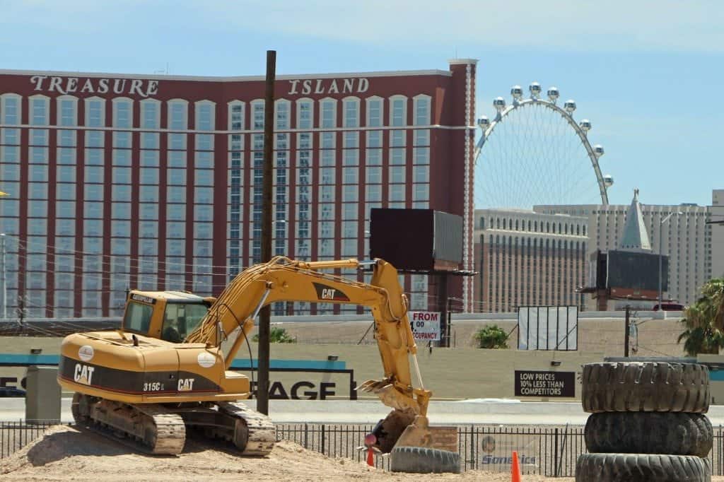 excavator basketball at Dig This Las Vegas
