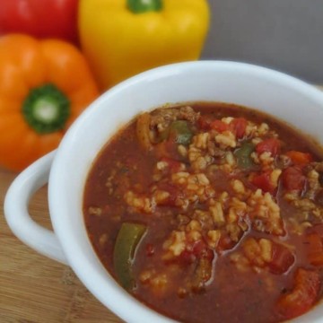 Crock Pot Stuffed Pepper Soup