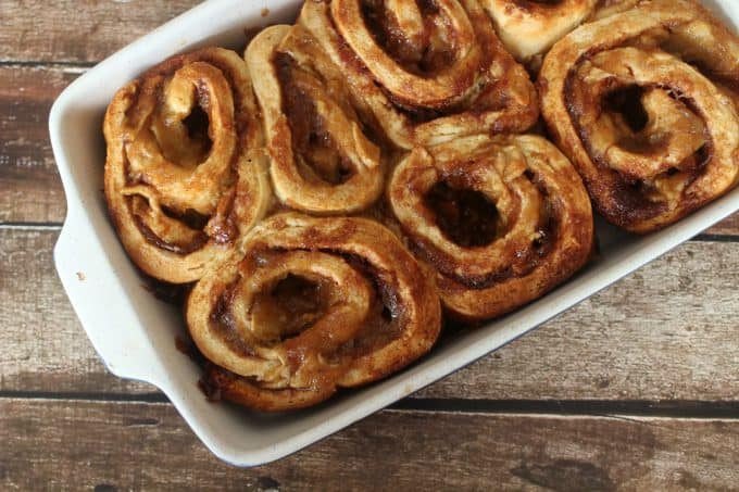 Homemade Apple Cinnamon Rolls Before Oven