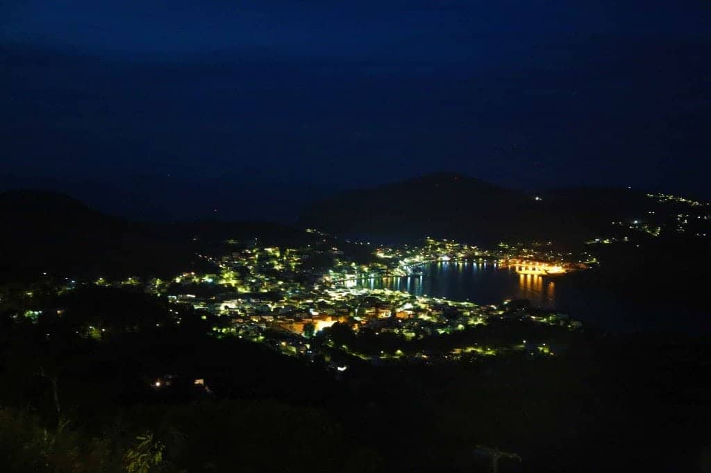 Blog Patmos Greece at night