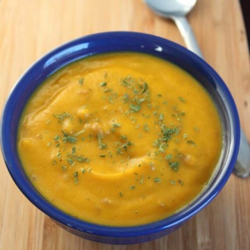 Butternut Squash Soup with Sausage