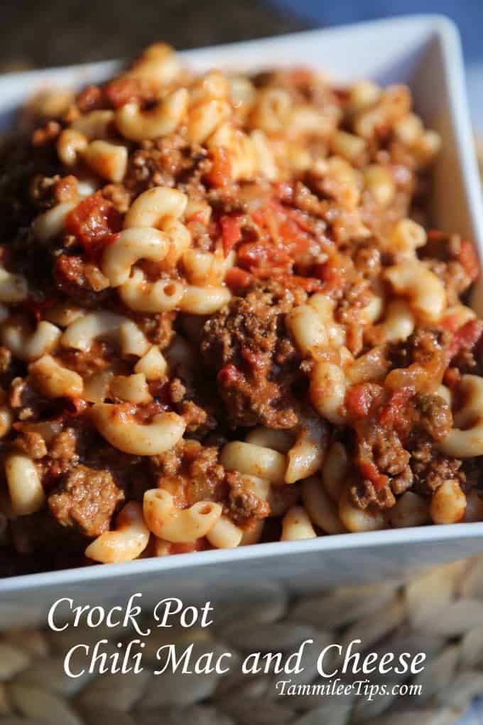 Crock Pot Chili Mac and Cheese Recipe