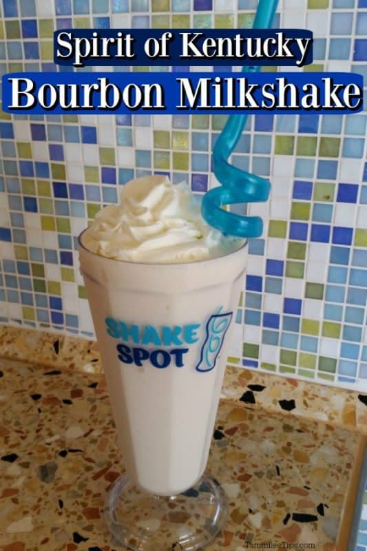 Spirit of Kentucky Bourbon milkshake over a shake spot glass. 