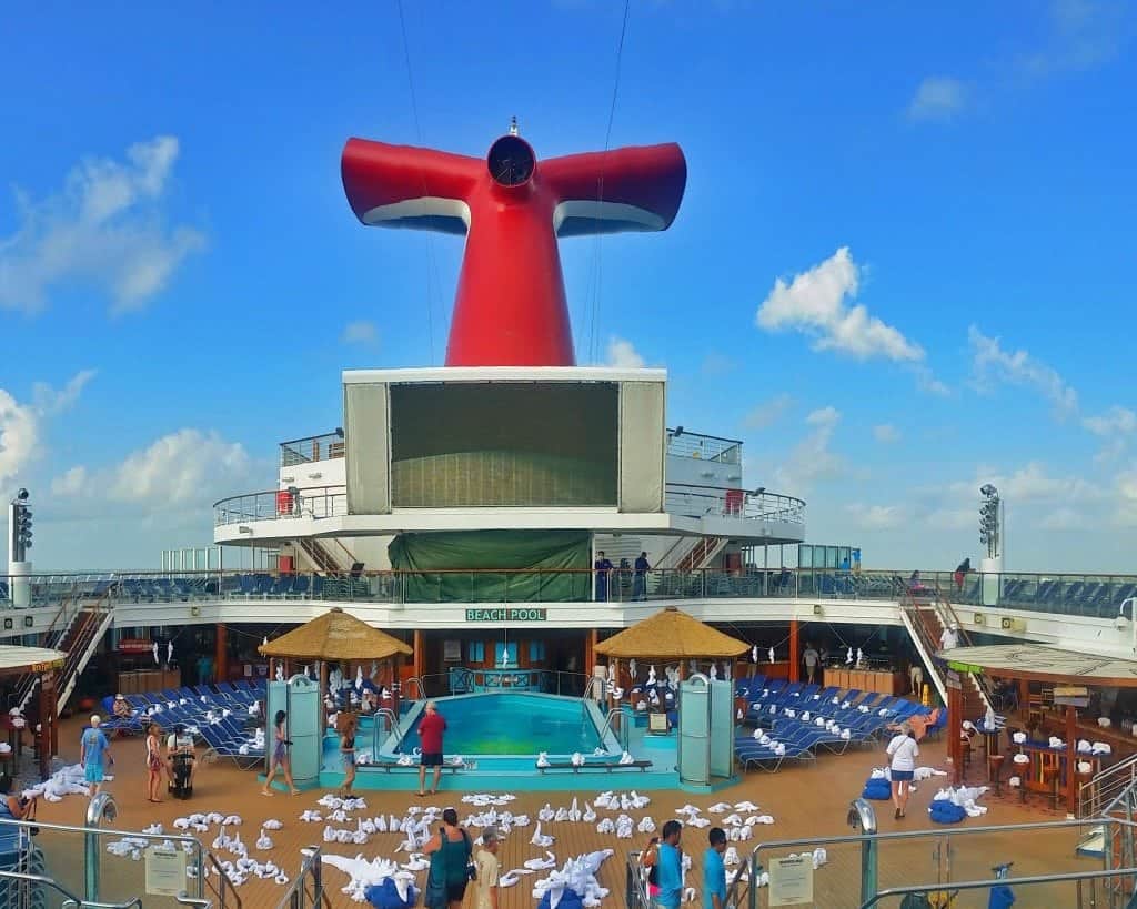 overlooking towel zoo on Carnival Sunshine