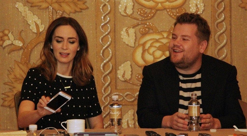 Emily Blunt and James Corden