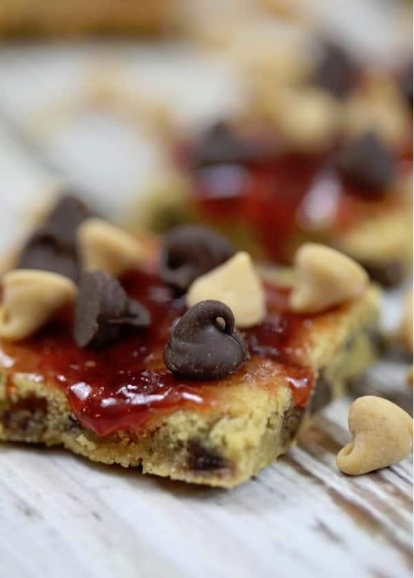 Peanut Butter and Jelly Cookie Bars