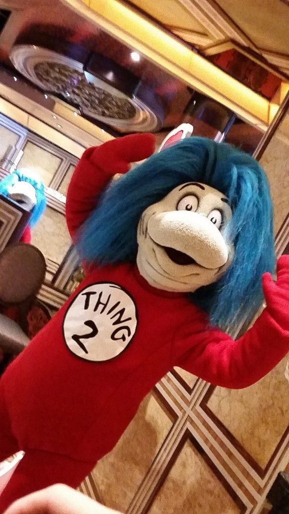 Thing 2 from Dr. Seuss 