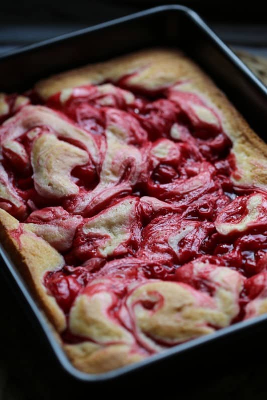 Marbeled Cherry Cake